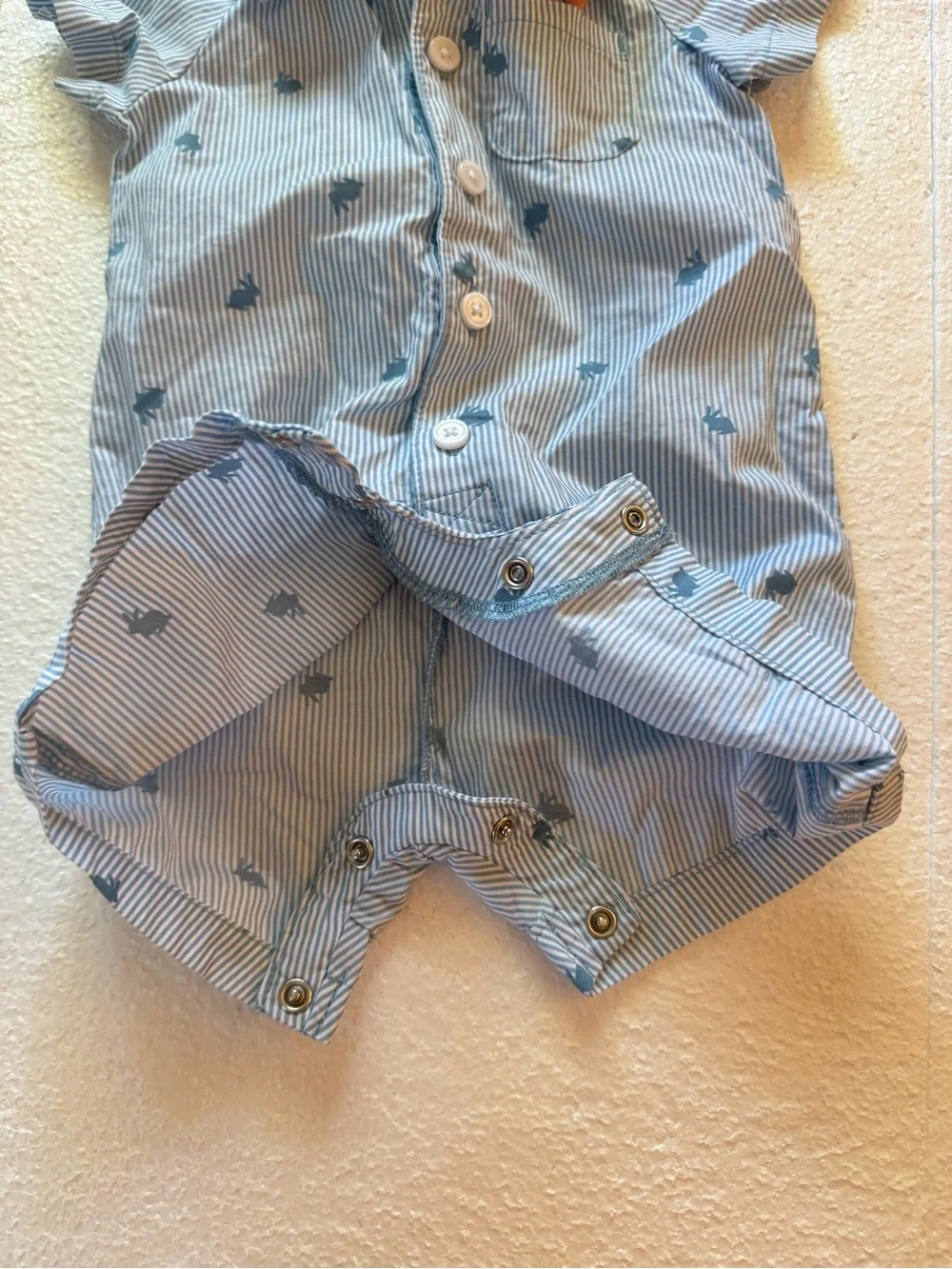 Carters Easter Collared Romper 6 Months